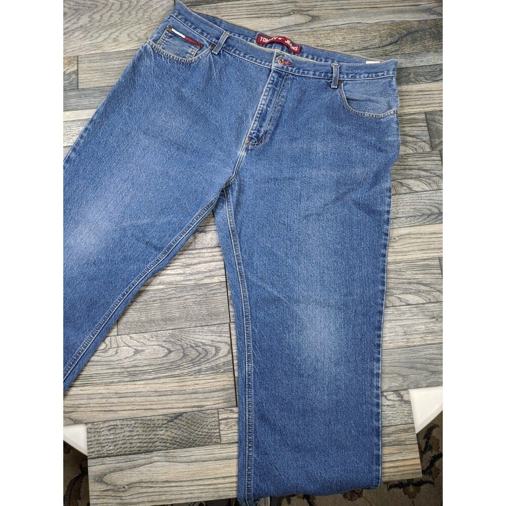 Vintage Tommy Hilfiger Jeans 40x30 Baggy Loose Straight 90s Denim Pants 40x29